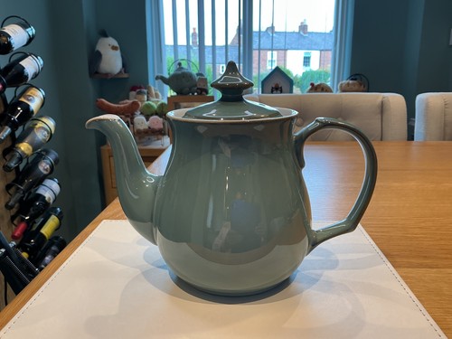 Denby regency green teapot - denby,