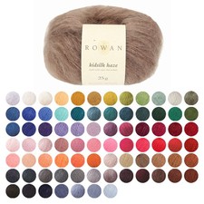Rowan Kid Silk Fluffy Mohair Yarn Wool Haze Lace Crochet 25g 2Ply All Shades