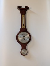 Vintage Wood Banjo Barometer