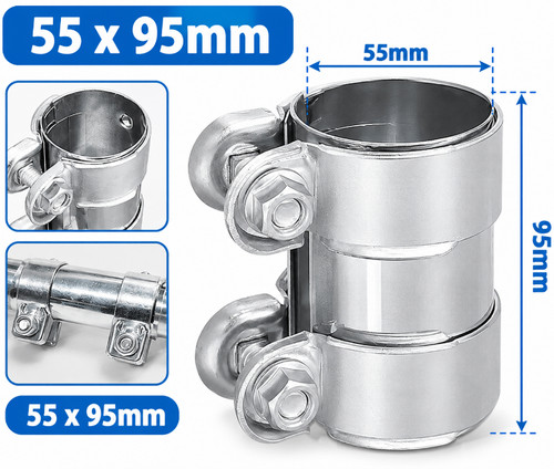 55mm exhaust tube pipe - exhaust,