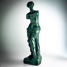 Green Resin Venus de Milo Statue 24cm Aphrodite Greek Goddess Figurine ΑΦΡΟΔΙΤΗ