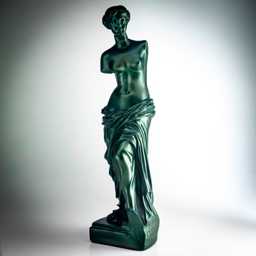 Green resin venus milo - green,