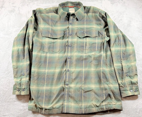 Simms lined fishing - lined, shirt