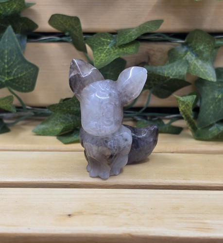 Amethyst carved eevee pokemon - eevee,