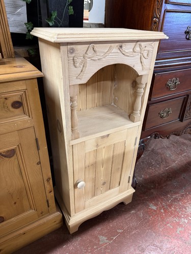 Stripped pine pot cupboard - stripped,