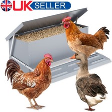 5KG AUTOMATIC CHICKEN FEEDER POULTRY FEEDING TROUGH BIRD FOOD BOWL DUCK HEN