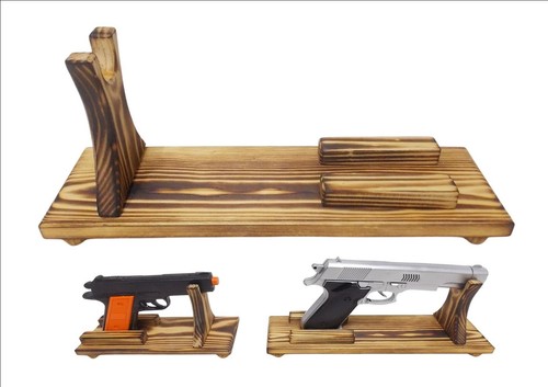 Pistol handgun stand rack - stand,