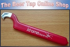 Beer Tap Faucet Spanner Wrench. Used to attach faucet to coupling nut on shank .