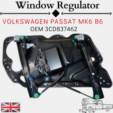 VW Passat B6 2005-2011 Front Right Driver Side Window Regulator + Panel