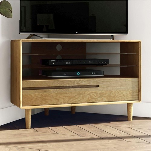 Solid oak corner unit - oak,