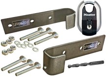 Y anchor Heavy Duty shed security hasp and staple lock also M187 Padlock