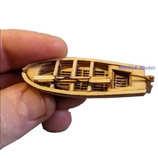 New 1/100 Scale Halcon 1840 Wooden Mini Lifeboat Model Building Kit DIY Ship