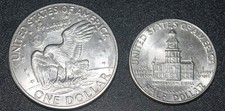 1972 Eisenhower Dollar Coin &