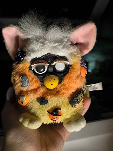 Custom halloween ooak furby - ooak,