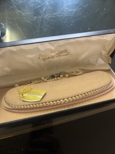 Vintage pompadour pearls - vintage,