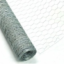 Garden Galvanised Chicken Wire Rabbit Wire Hexagonal Mesh Fencing 6mx0.9mx25mm