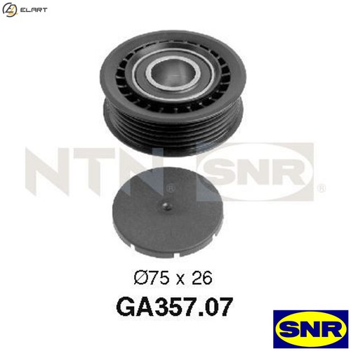 Tensioner pulley vribbed - tensioner,