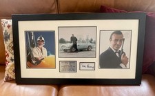 Superb Framed Sean Connery Signed Montage of James Bond Photos & COA