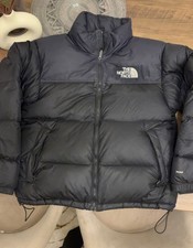 The North Face Nuptse 700 Puffer Jacket Black Good Condition Size M UK Authentic