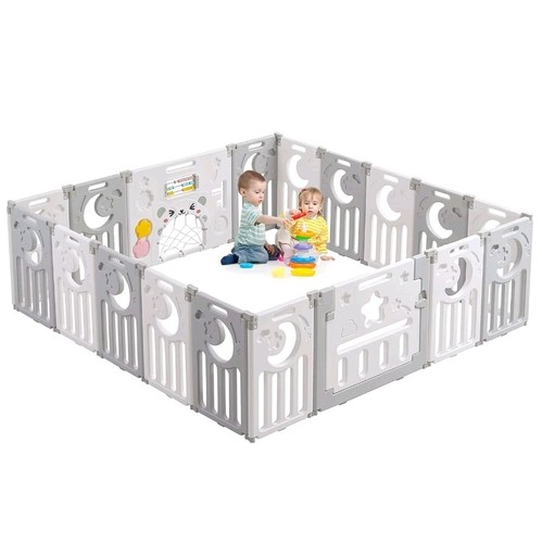 Foldable baby playpen - playpen, 10