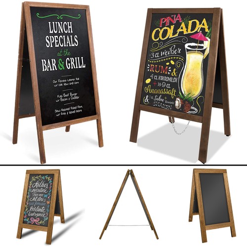 Double sided wooden - sided,