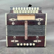 Dedenis French made BbEb 2 voice melodeon button accordion for renovation