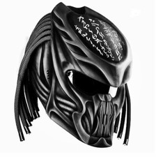 NEW DESIGN PREDATOR HELMET CUSTOM ALIEN STYLE ( DOT & ECE CERTIFIED )