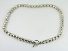Tianguis Jackson Bead Necklace Sterling Silver Ladies 925 60g Cx85