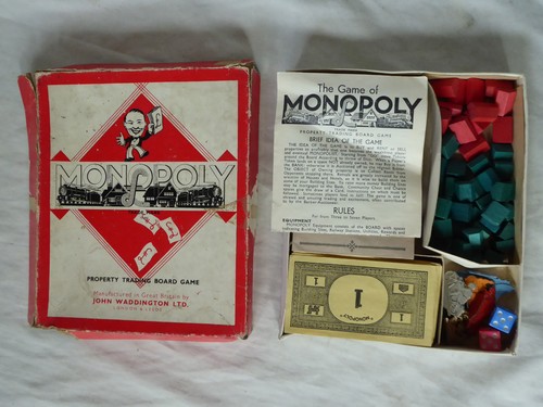 Vintage 1950 monopoly - monopoly, game