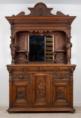 Antique victorian carved oak - victorian,