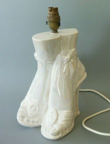Novelty white lustre lamp - white,