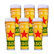 Heineken He150ken Pint Glass x 6 - 150 Years Anniversary Gift Box BRAND NEW