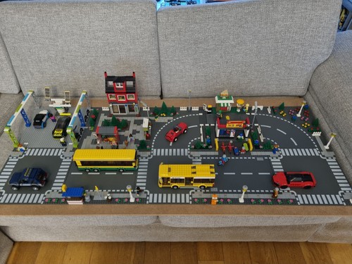 Lego city town - lego, square