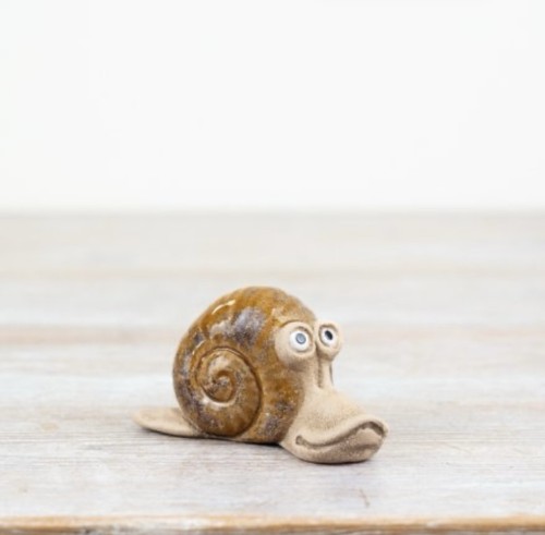 Snail small tiny ornament - small,