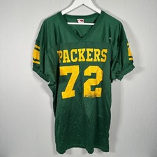 Rawlings Vintage Green Bay Packers NFL Jersey Men's Large #72 Green Shirt