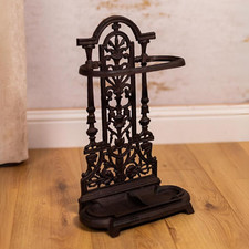 Umbrella Stand Cast Iron Antique Victorian Stand Umbrella Holder Indoor/Outdoor