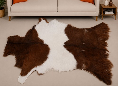 Genuine goat hide - hair, on