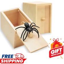 Spider In A Box Prank Wooden