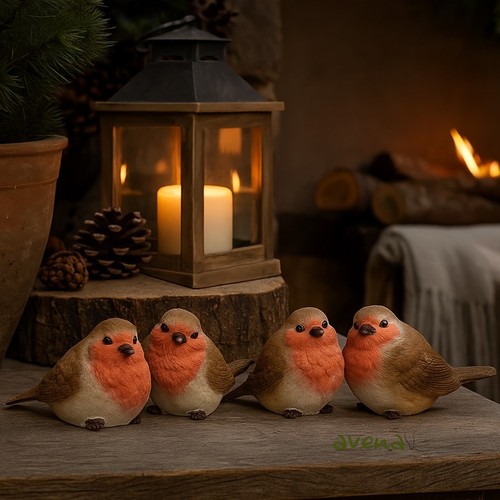 Set four robins - four,