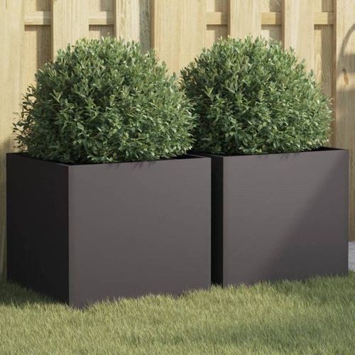 Planters set black - planters, 2