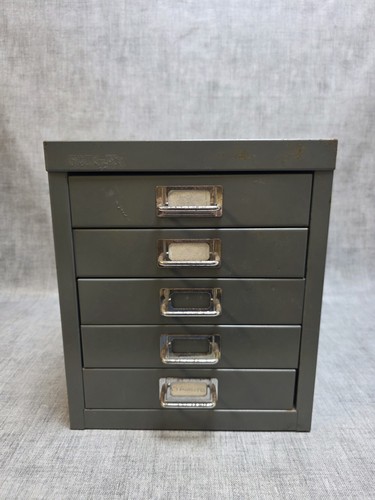 Vintage five drawer metal - vintage,