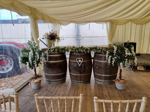 Whole oak barrels x 27 - 2, 36"