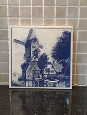Vintage Ceramic Tile Dutch