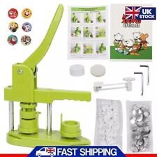UK 58mm Button Maker Machine Badge Press Tool + 100 Button + 58mm Circle Cutter