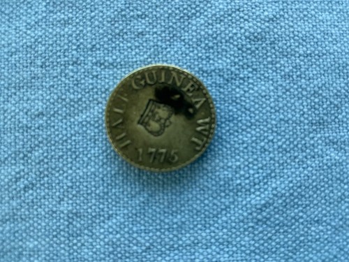 1775 half guinea brass - 1775,