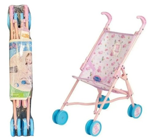 Peppa pig baby doll - peppa, stroller