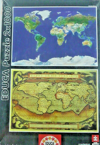 Educa 2x1000 piece - world, map
