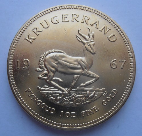 1967 south africa gold plated - gold,