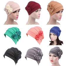 Flower Women Turban Hat Lady