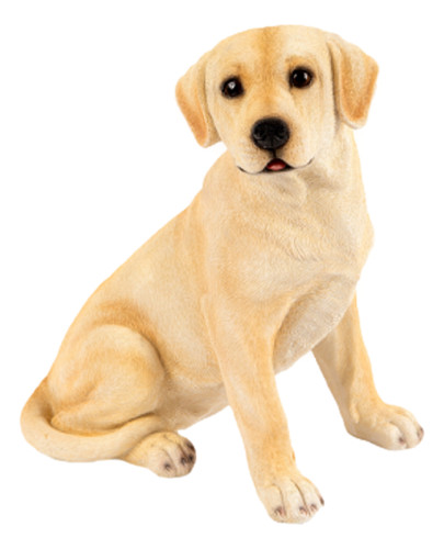 Golden labrador ornament resin - golden,